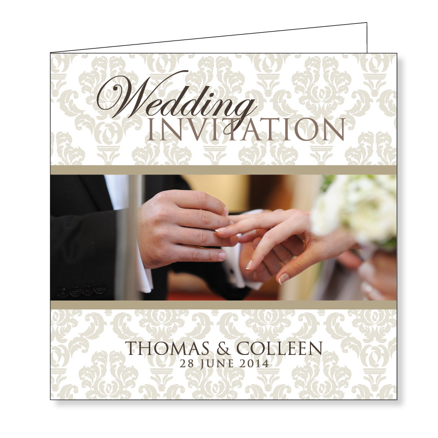 Folding wedding invitation - I do