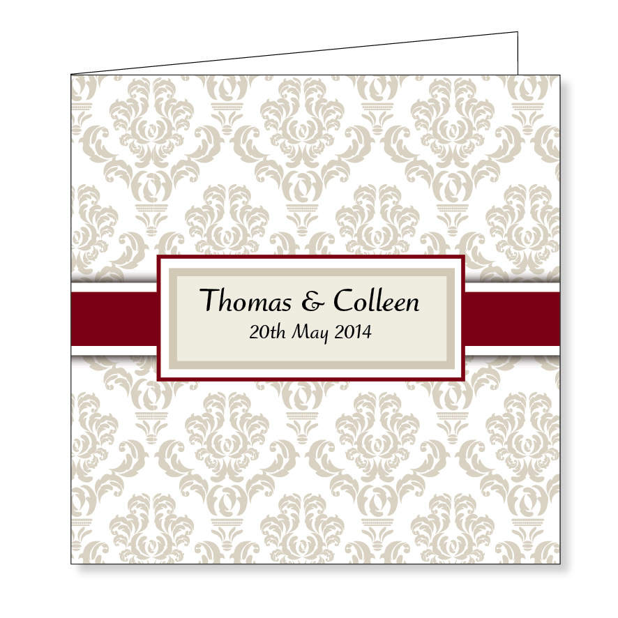 Folding wedding invitation - Classic